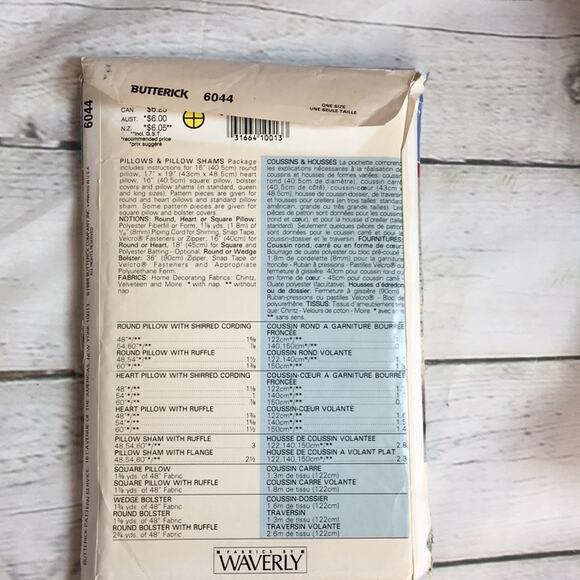 Vintage Better Homes & Gardens Designs for Butterick 1988 Sewing Pattern 6044 - Picture 7 of 11